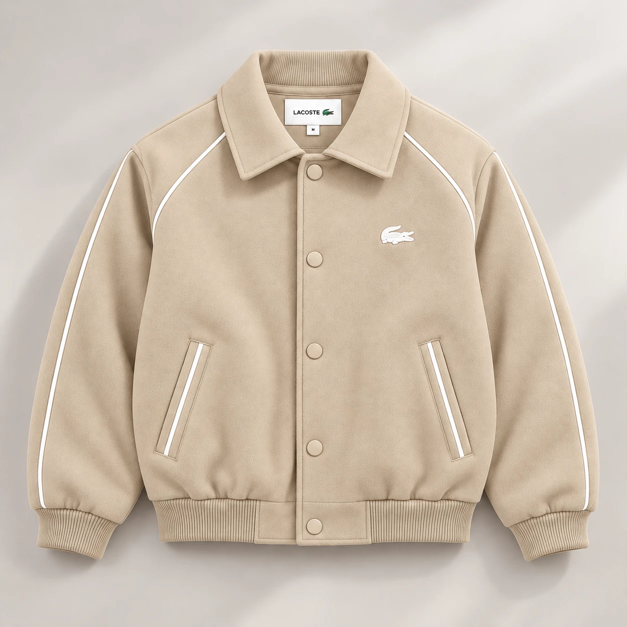 Heritage Varsity Jacket – Beige