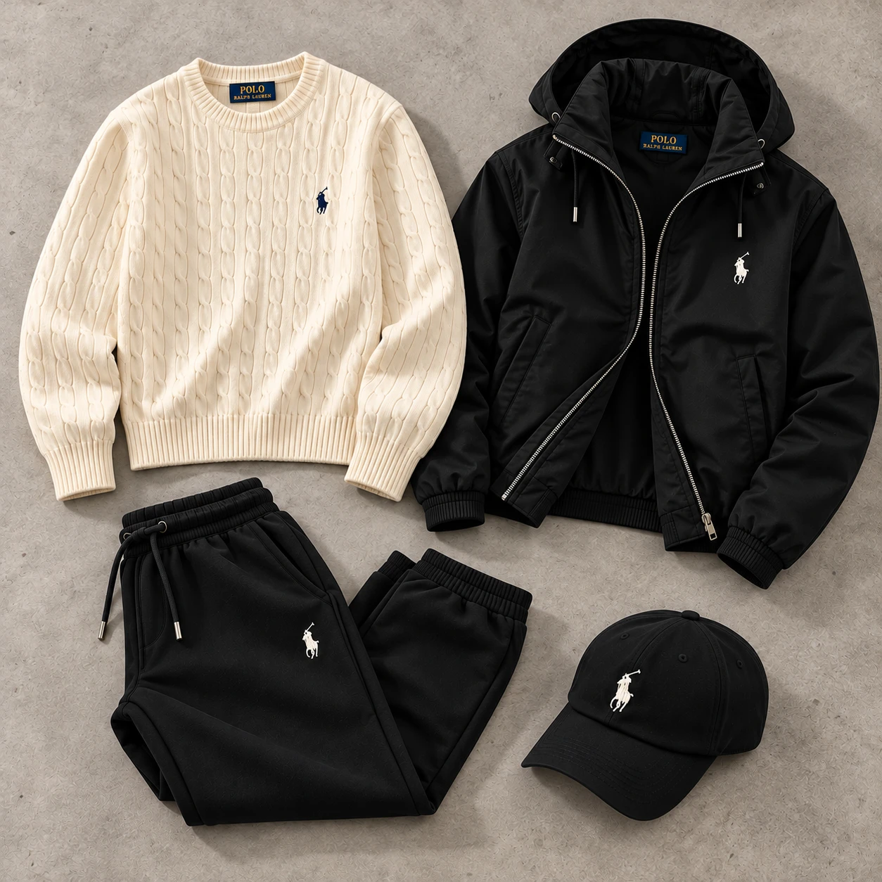 Heritage Luxe - 4-Piece Winter Set – Black