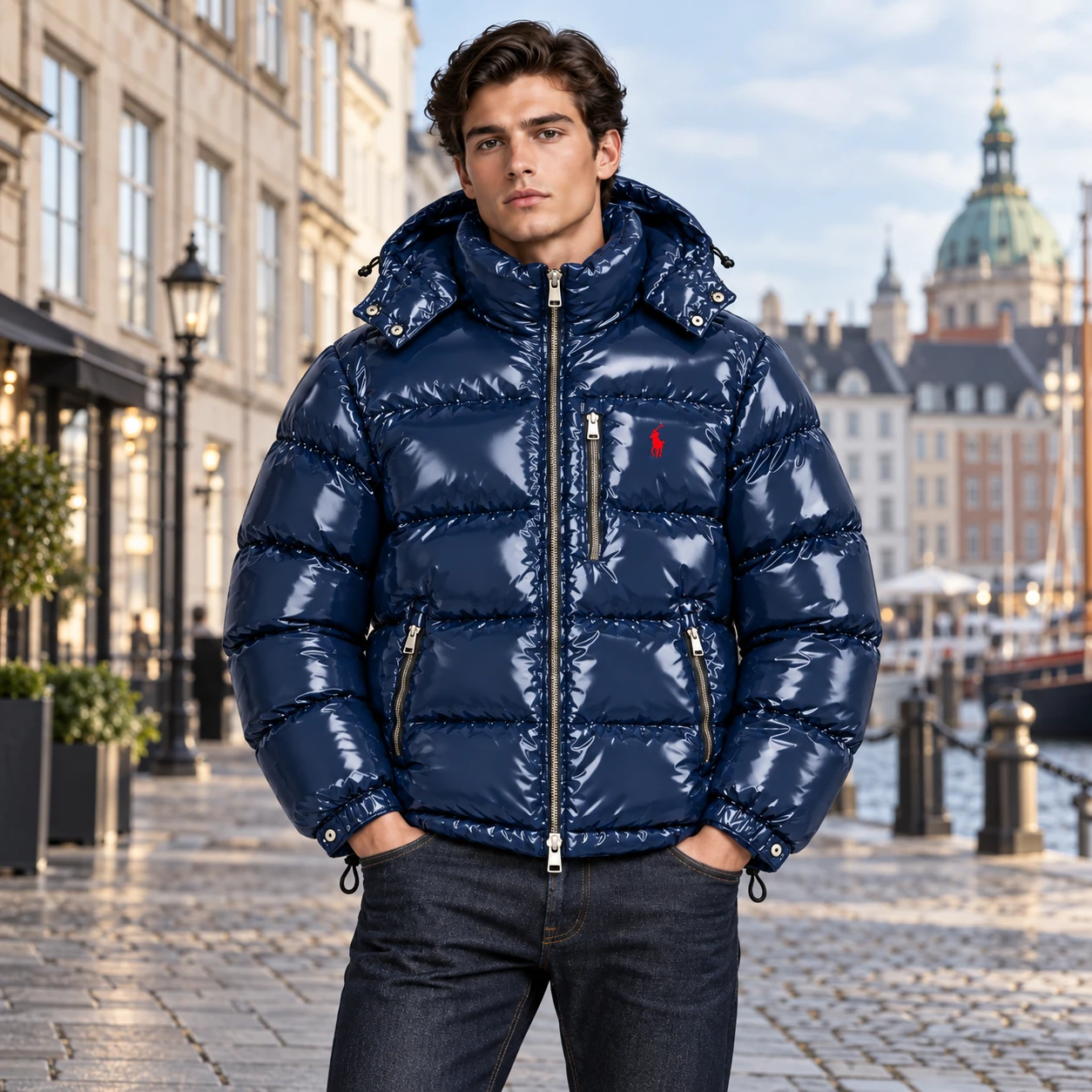 Premium Reversible Gloss Puffer Jacket