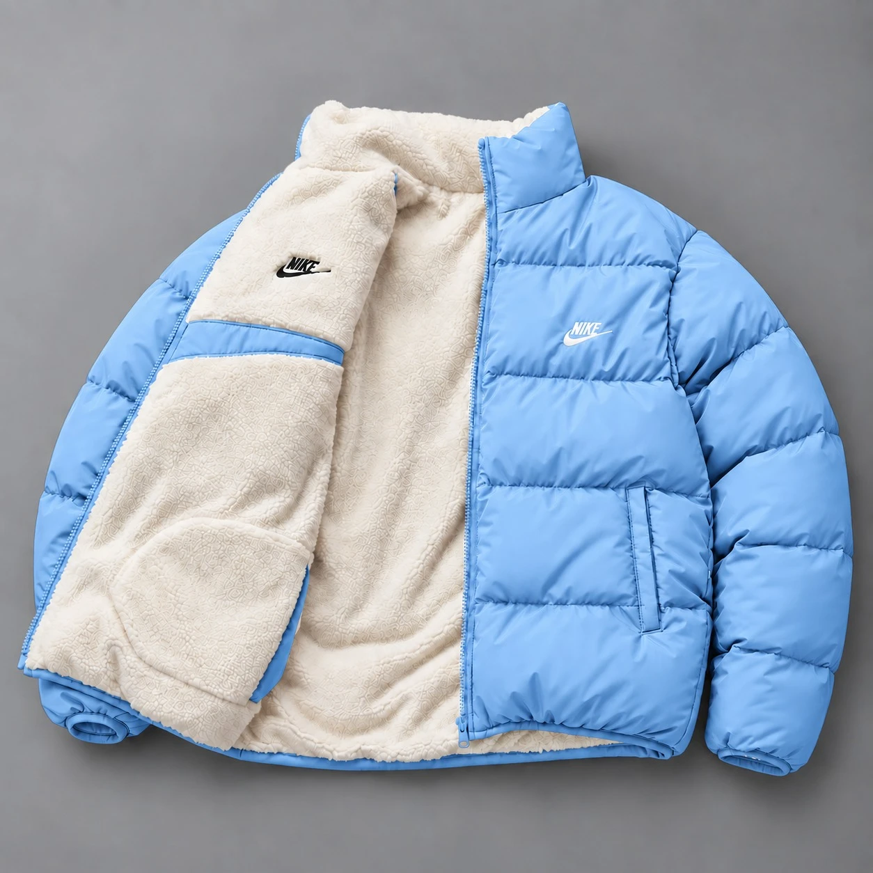Nike Reversible Sherpa Puffer Jacket – Carolina Blue